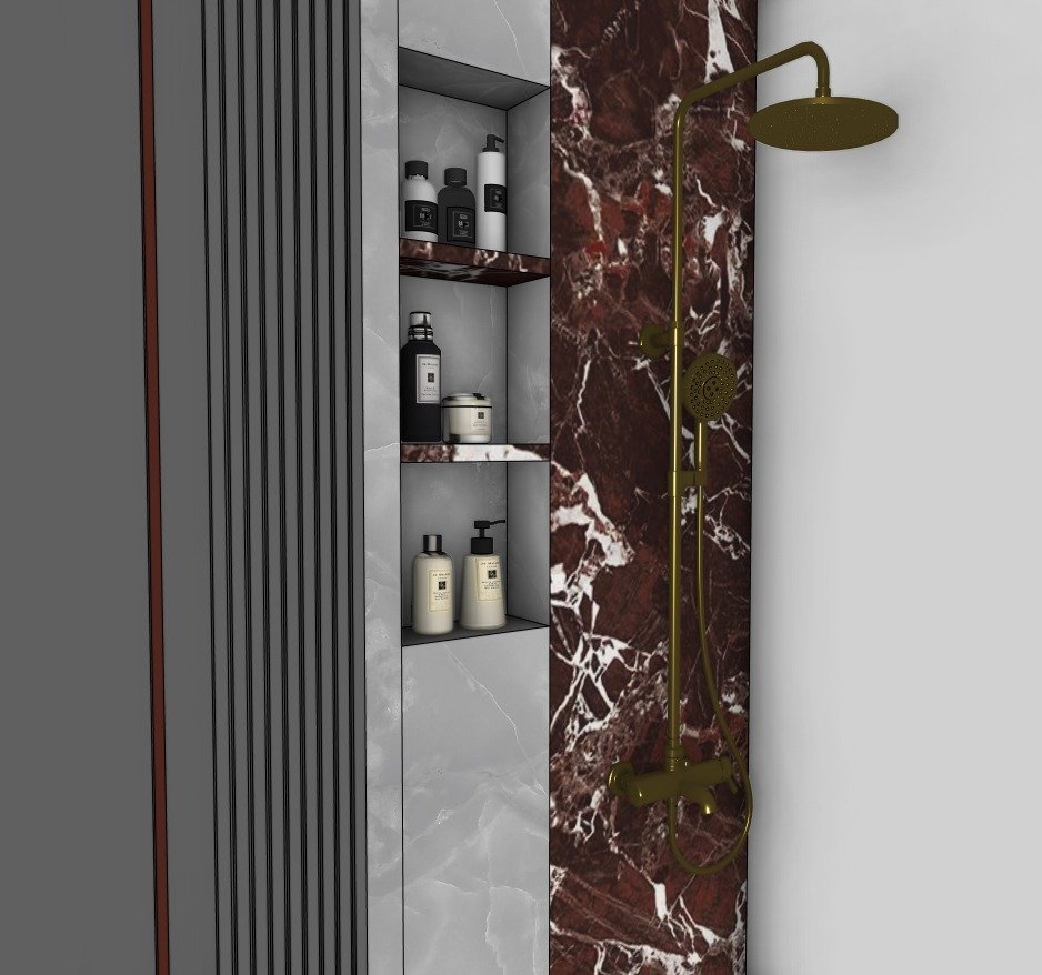 SketchUp bathroom design project preview — view 3