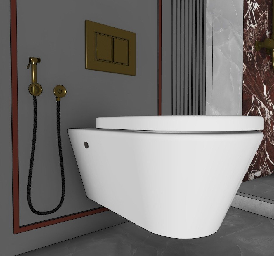 SketchUp bathroom design project preview — view 2