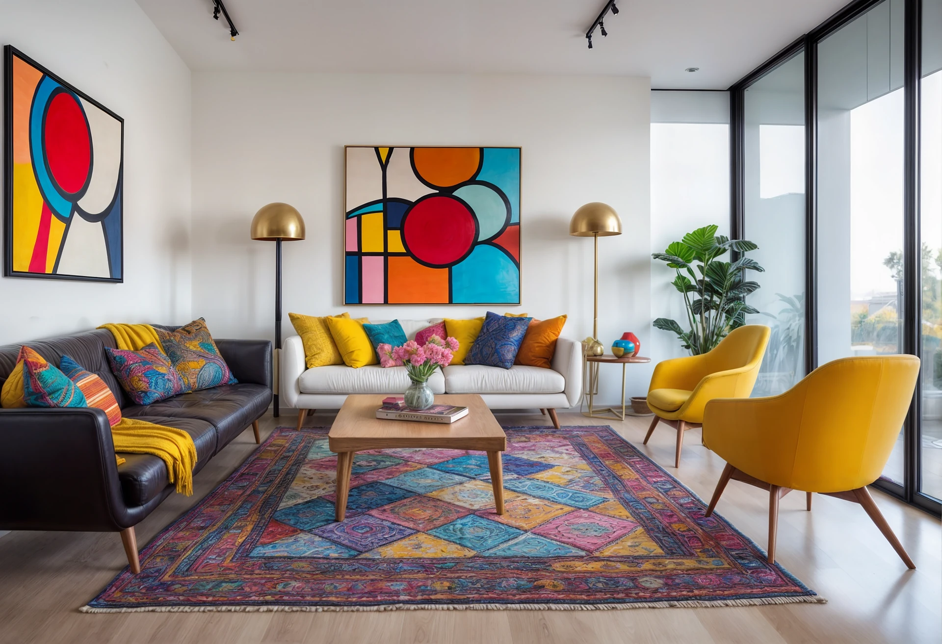 Living room design visualization