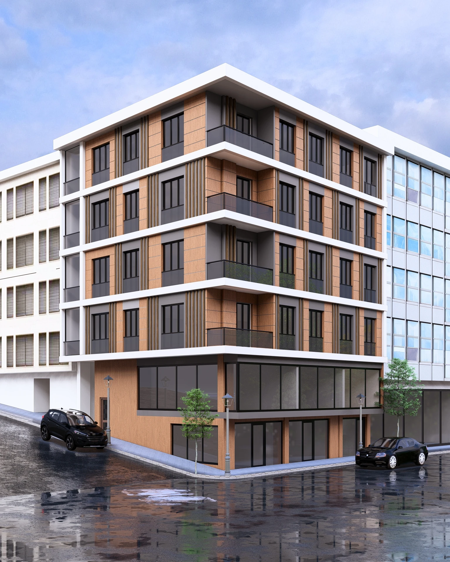 Residential building visualization in Istanbul