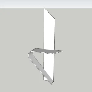 Wall-Mounted Minimal Shelf | Floating Console for Interior Design | SketchUp 2018 SKP