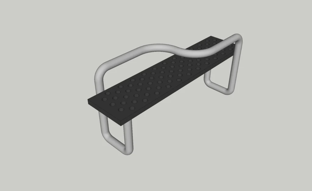 Modern Outdoor Bench | SketchUp 2018