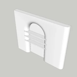 Modern Interior Partition Wall with Arch | SketchUp 2018