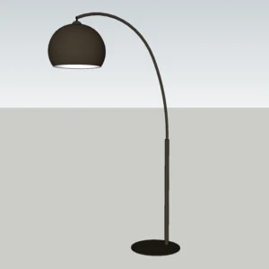 Modern Arc Floor Lamp 3D Model – Minimalist Interior Lighting – SketchUp 2018