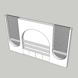 Modern 3D Wall Panel | Interior Feature Design | SketchUp 2018 Model | Nice Tower
