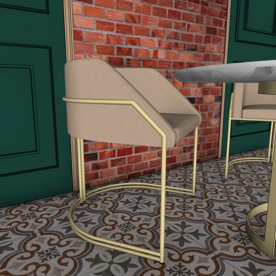 Modern Café Interior 3D Model – SketchUp File - Image 8