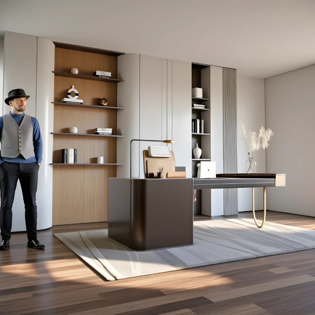 Modern Office Workspace 3D Model – SketchUp File