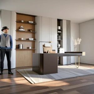 Modern Office Workspace 3D Model – SketchUp File
