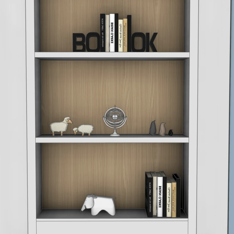 Arched Wall Bookshelf & Bedroom Feature Unit – SketchUp 3D Model - Image 6