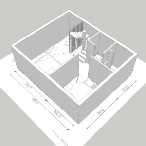 2D Plan to 3D Model Conversion | SketchUp 2018