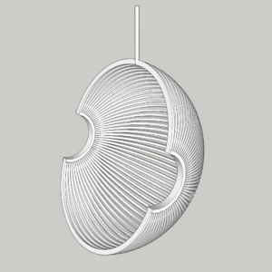 Parametric Pendant Light Fixture – Organic Form | SketchUp 2018