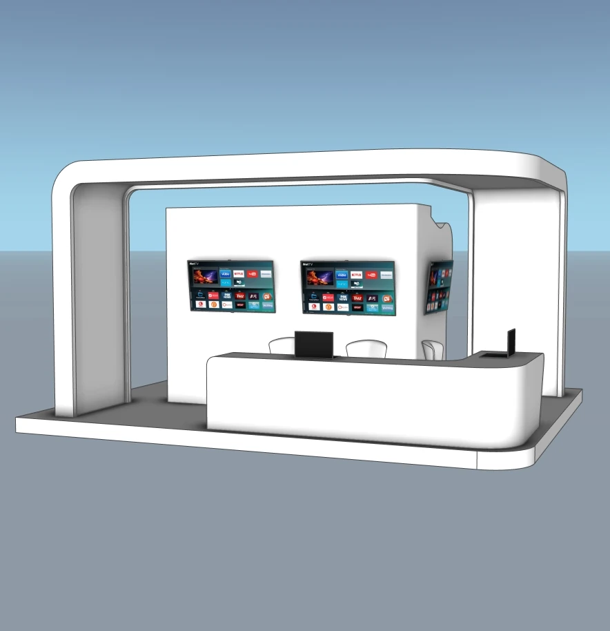 Modern Exhibition Booth | SketchUp - Image 2