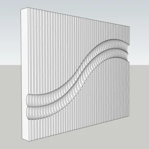 Parametric Decorative Wall Panel 3D Model – Modern Interior Feature Wall – SketchUp 2018