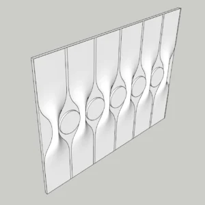 Modern Decorative Wall Panel – Parametric Wall Design – SketchUp 2018