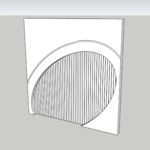 Curved Interior Wall Divider | Modern Architectural Feature | SketchUp 2018 | Nice Tower