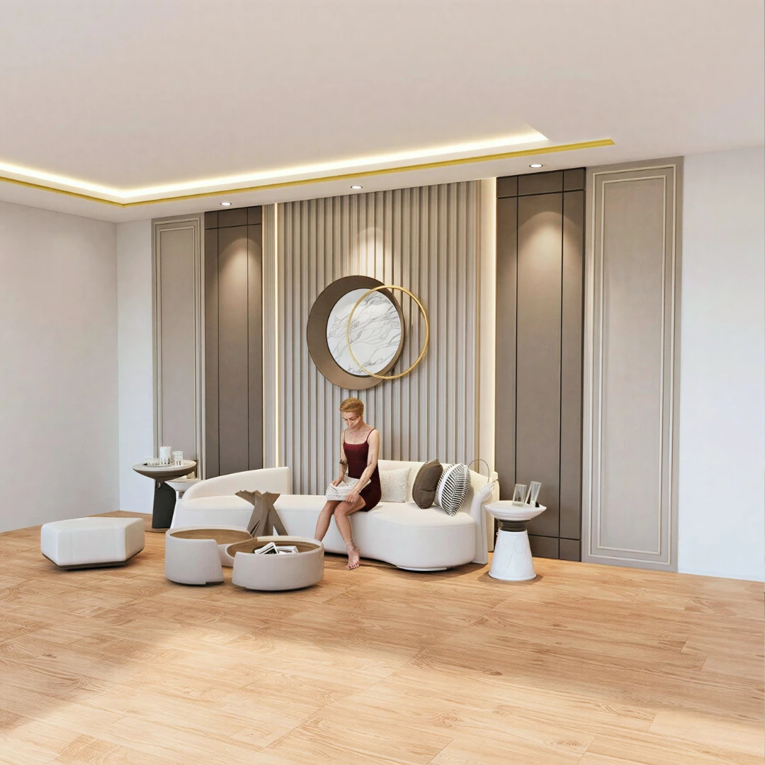 Modern Living Room 3D Model – SketchUp File