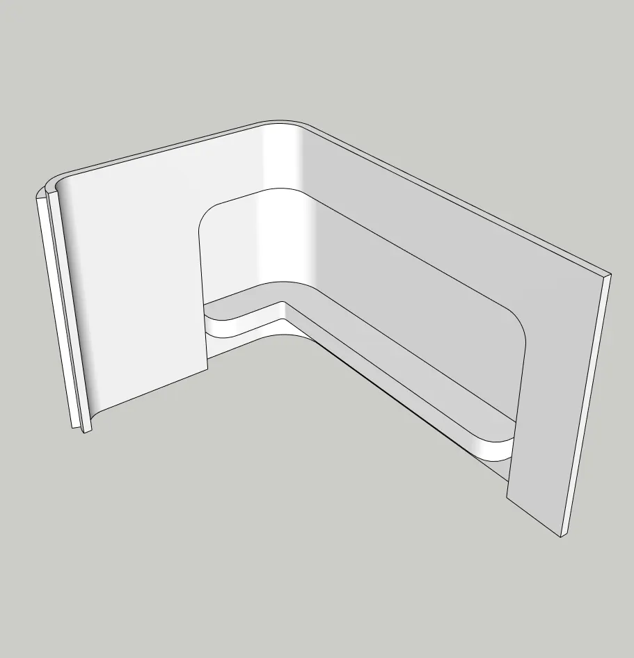 Modern Bathroom Wall Feature | SketchUp 2018