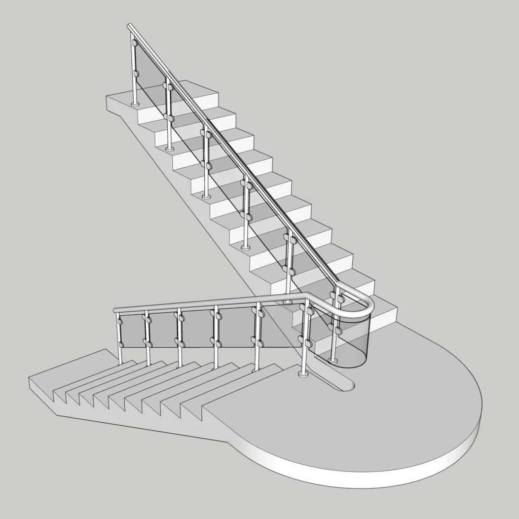 Modern Staircase | SketchUp Model