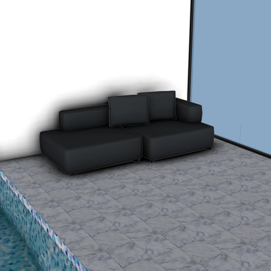 Modern Glass Villa With Infinity Pool | SketchUp 2021 Model - Image 5
