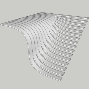 Parametric Staircase Wall Panel | Modern Interior Feature | SketchUp 2018 Model | Nice Tower