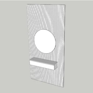 Decorative Mirror Wall Panel | SketchUp 2018