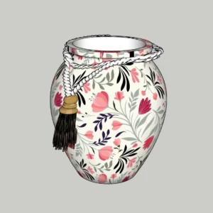 Decorative Ceramic Vase 3D Model – Patterned Vase – SketchUp 2018