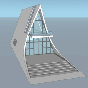 Modern Concept Villa 3D Model – Contemporary Parametric Architecture – SketchUp 2018