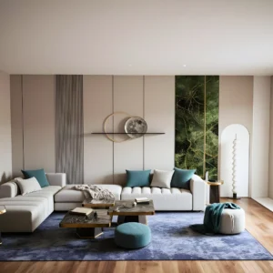 Modern Luxury Living Room 3D Model – SketchUp File