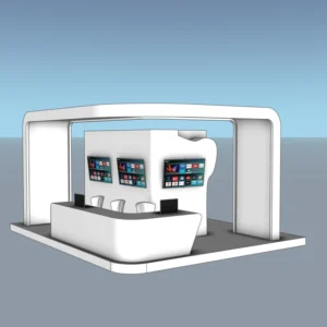 Modern Exhibition Booth | SketchUp