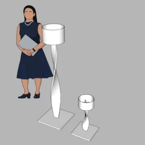 Modern Floor Lamp and Table Lamp Set SketchUp Model – Minimal Interior Lighting Collection (Free)