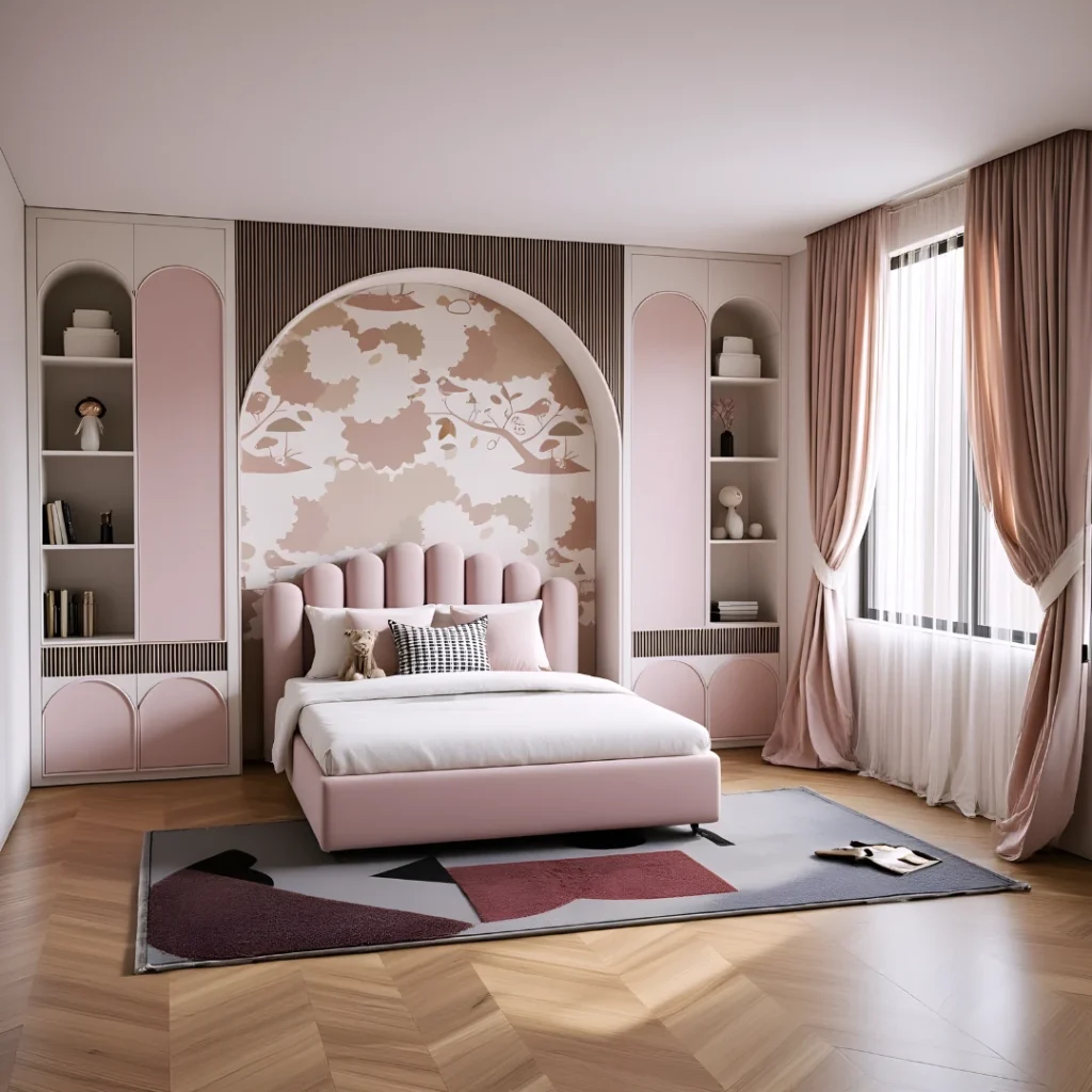 Modern Girl’s Bedroom – SketchUp 3D Model