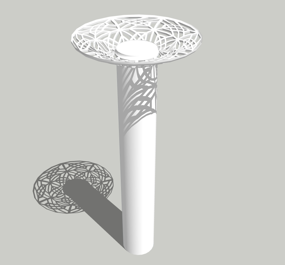 Parametric Tree Column SketchUp Model – Organic Structural Pavilion Element (Free)