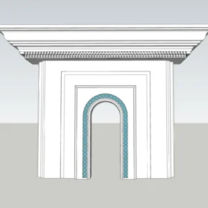 CNC Decorative Arch & Wall Panel 3D Model – Parametric Design – SketchUp 2018