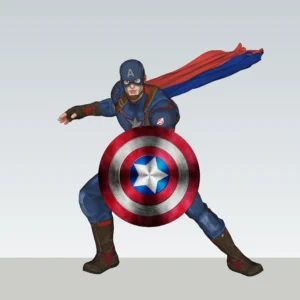 Captain America 3D Character Model | SketchUp 2018