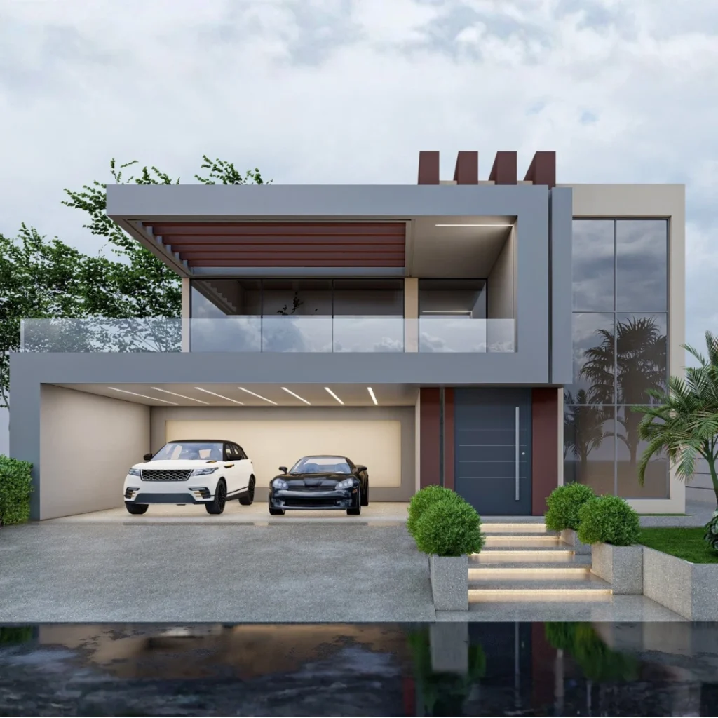 Modern Two-Story House | SketchUp 2021 Residential Model