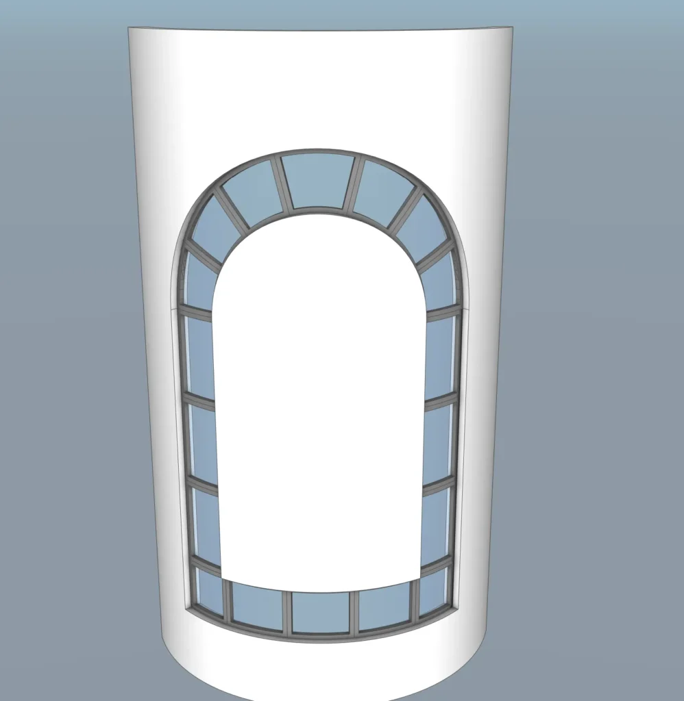 Arched Window Frame SketchUp Model 2020 – Classic Arch Window Design (Free)