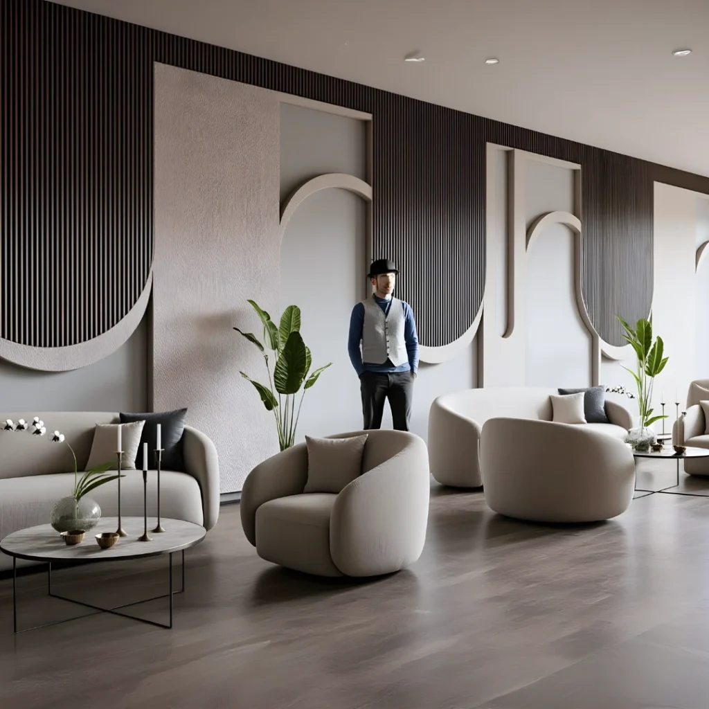 Modern Lobby Interior 3D Model – SketchUp File