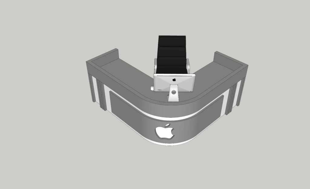 Curved Reception Counter | SketchUp 2018