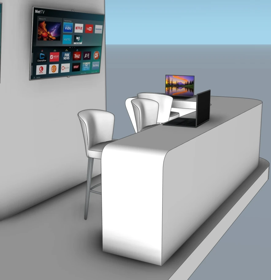 Modern Exhibition Booth | SketchUp - Image 3