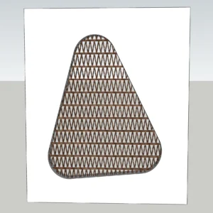 Organic Parametric Wall Panel SketchUp Model – Decorative Feature Screen (Free)
