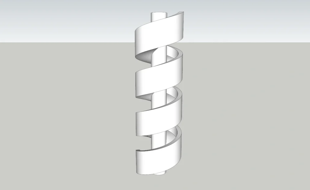 Spiral Outdoor Planter 3D Model | SketchUp 2018