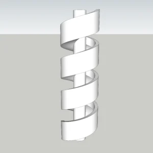 Spiral Outdoor Planter 3D Model | SketchUp 2018