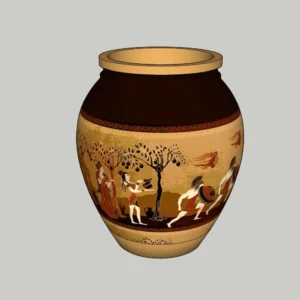 Traditional Decorative Ceramic Vase 3D Model – Classic Pattern – SketchUp 2018