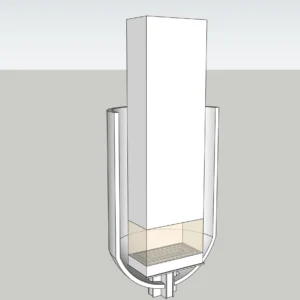 Modern Sculptural Fireplace | SketchUp 2018