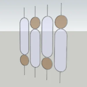 Modern Decorative Wall Divider | Contemporary Interior Partition Panel