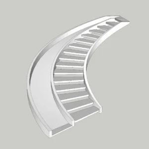 Curved & Spiral Staircase Design Tutorial + 3D Model | SketchUp 2018