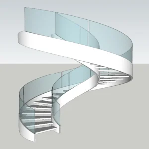 Modern Spiral Staircase | SketchUp 2018