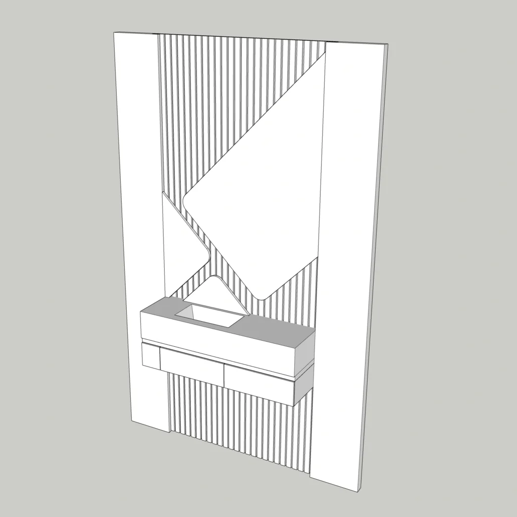 Modern Vanity Area | SketchUp 2018