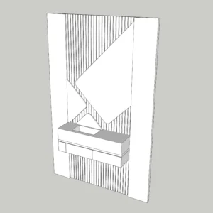Modern Vanity Area | SketchUp 2018