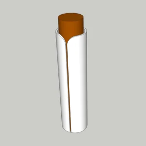 Modern Decorative Column Cladding SketchUp Model – Sculptural Column Cover (Free)